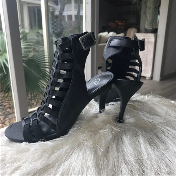 NWOT CANDIE’S Caged Gladiator Sandal Heels Size 7 - Picture 6 of 8